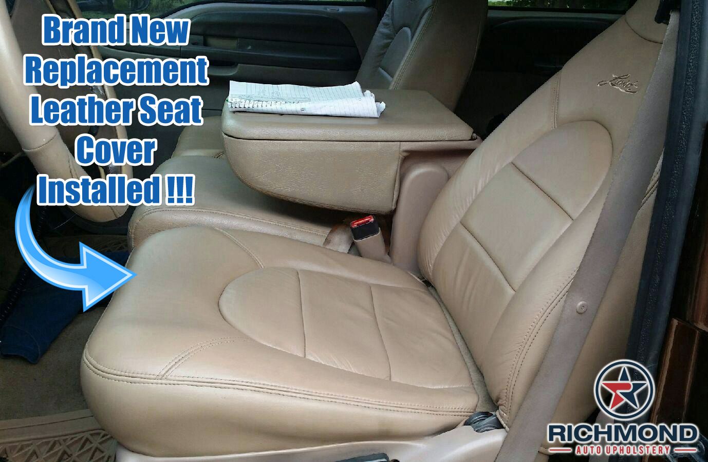 1999 Ford F350 Lariat CrewCab DRIVER Side COMPLETE Leather Seat